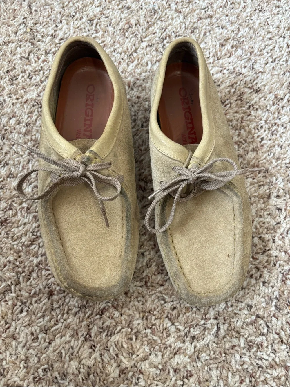 Clarks Original Wallabee Low Maple Suede Loafers-8.5M